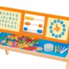 Kétoldalas játék oktató tábla gyerekeknek (mágnes és kréta tábla)