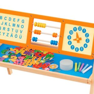 Kétoldalas játék oktató tábla gyerekeknek (mágnes és kréta tábla)